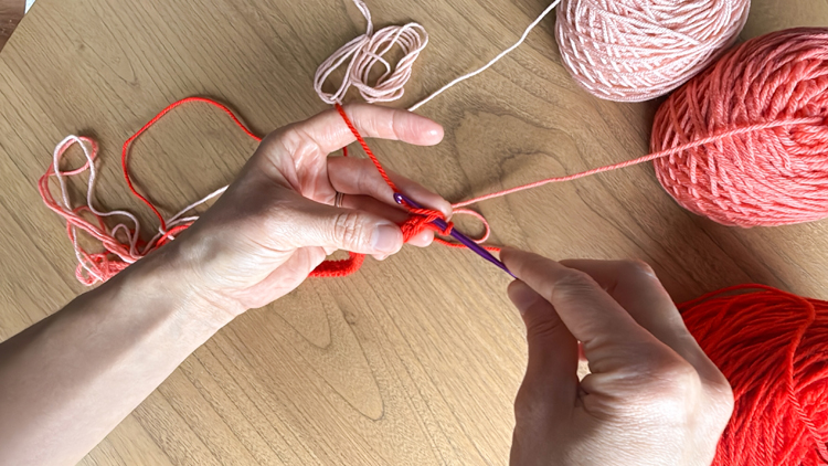 Color Blocked Crochet Beanie // free pattern and video tutorial at www.deliacreates.com