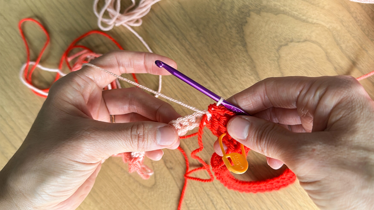 Color Blocked Crochet Beanie // free pattern and video tutorial at www.deliacreates.com