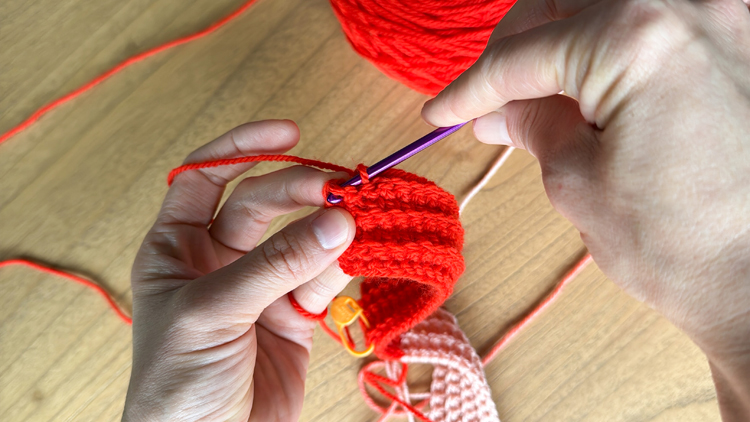 Color Blocked Crochet Beanie // free pattern and video tutorial at www.deliacreates.com