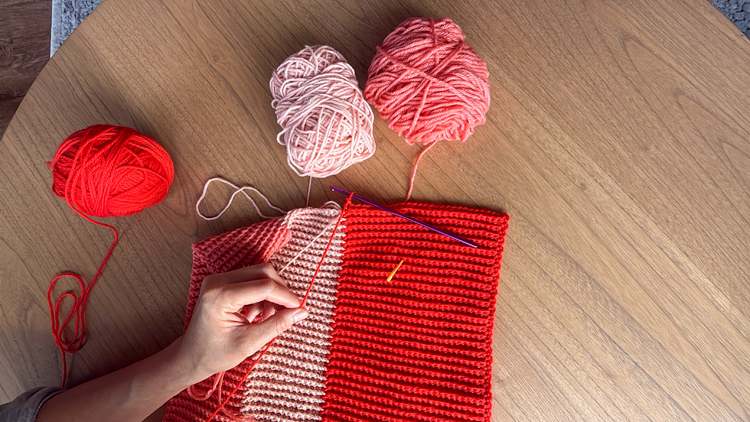Color Blocked Crochet Beanie // free pattern and video tutorial at www.deliacreates.com