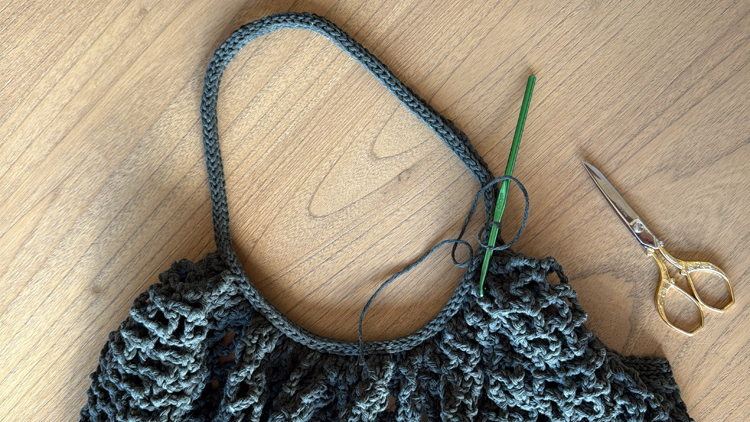 Mesh Market Crochet Bag - Free Pattern // www.deliacreates.com