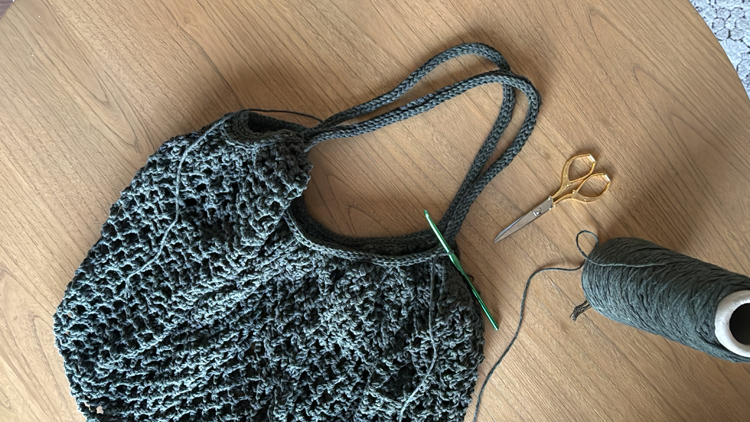 Mesh Market Crochet Bag - Free Pattern // www.deliacreates.com